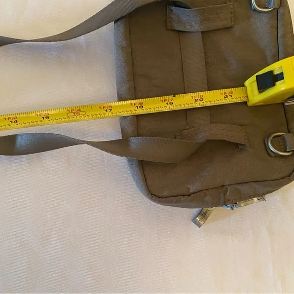 Baggallini Crossbody belt bag adjustable strap color is taupe RFDI - Picture 15 of 15